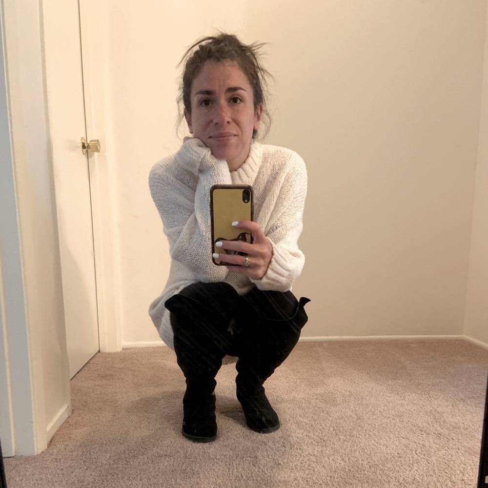 Cream, Oversized Sweater